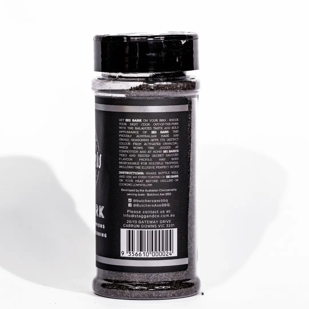 Butchers Axe Barbecue Big Bark Australian Champions Secret Black Seasoning - Barbeques and More