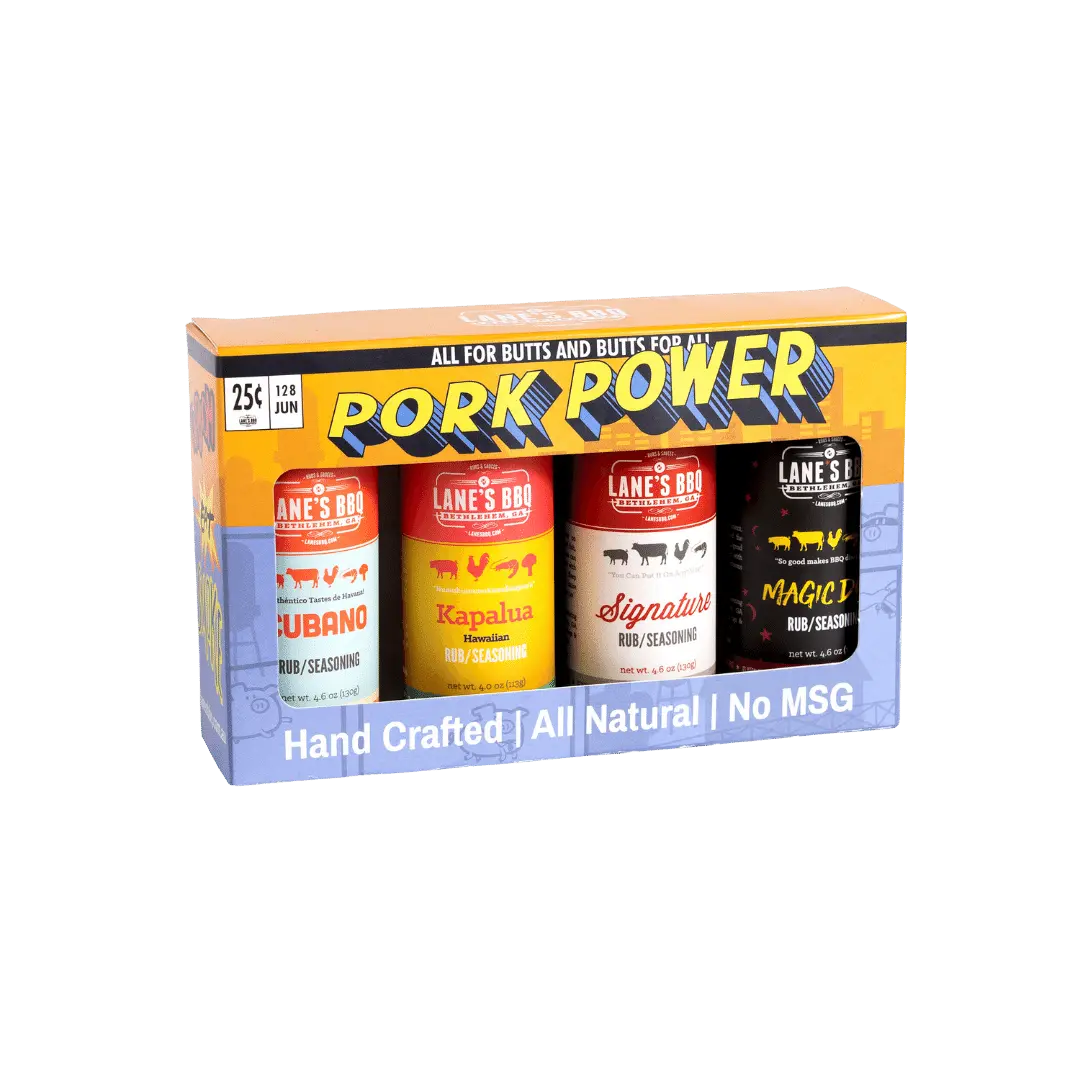 Lane's Pork Power BBQ Rub Gift Pack - Barbeques and More