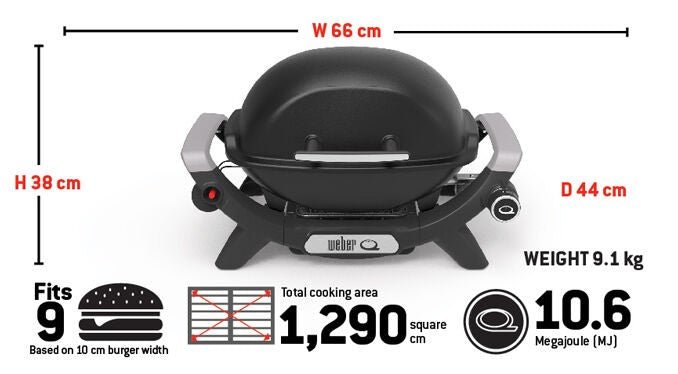 Weber Baby Q (Q1000N) Flame Red - Barbeques and More