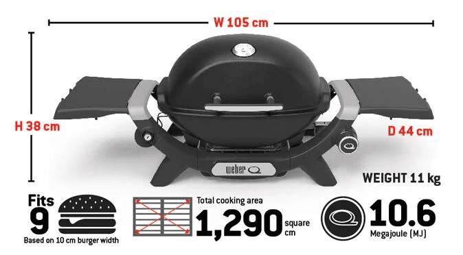 Weber Baby Q Premium (Q1200N) Midnight Black