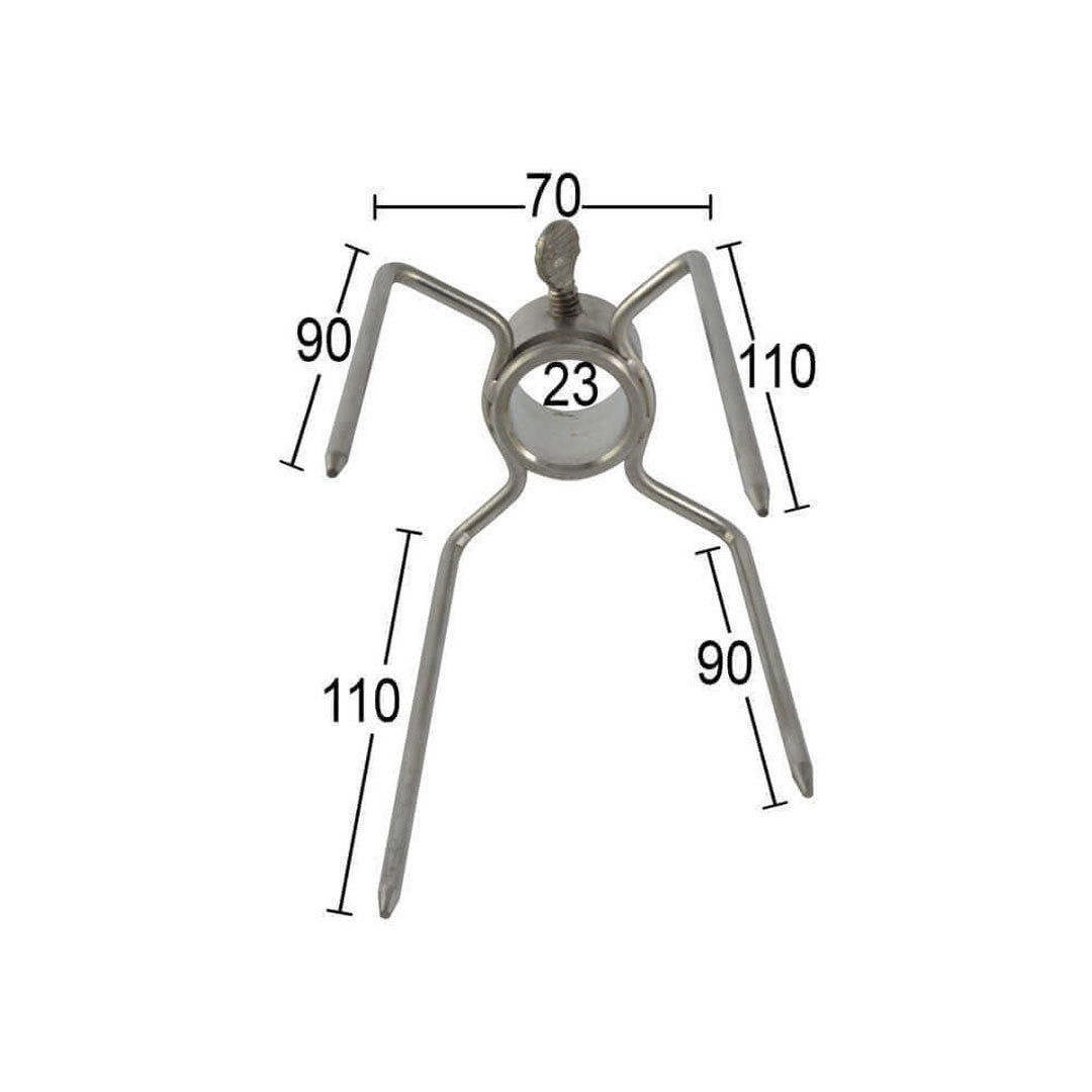 Spit Roaster Chicken Prong- 22mm Round- Stainless Steel