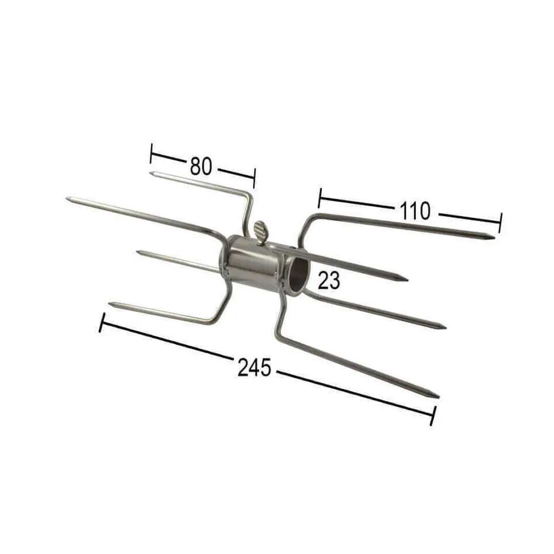 Double Sided Chicken Prong - 22mm Round - Barbeques and More