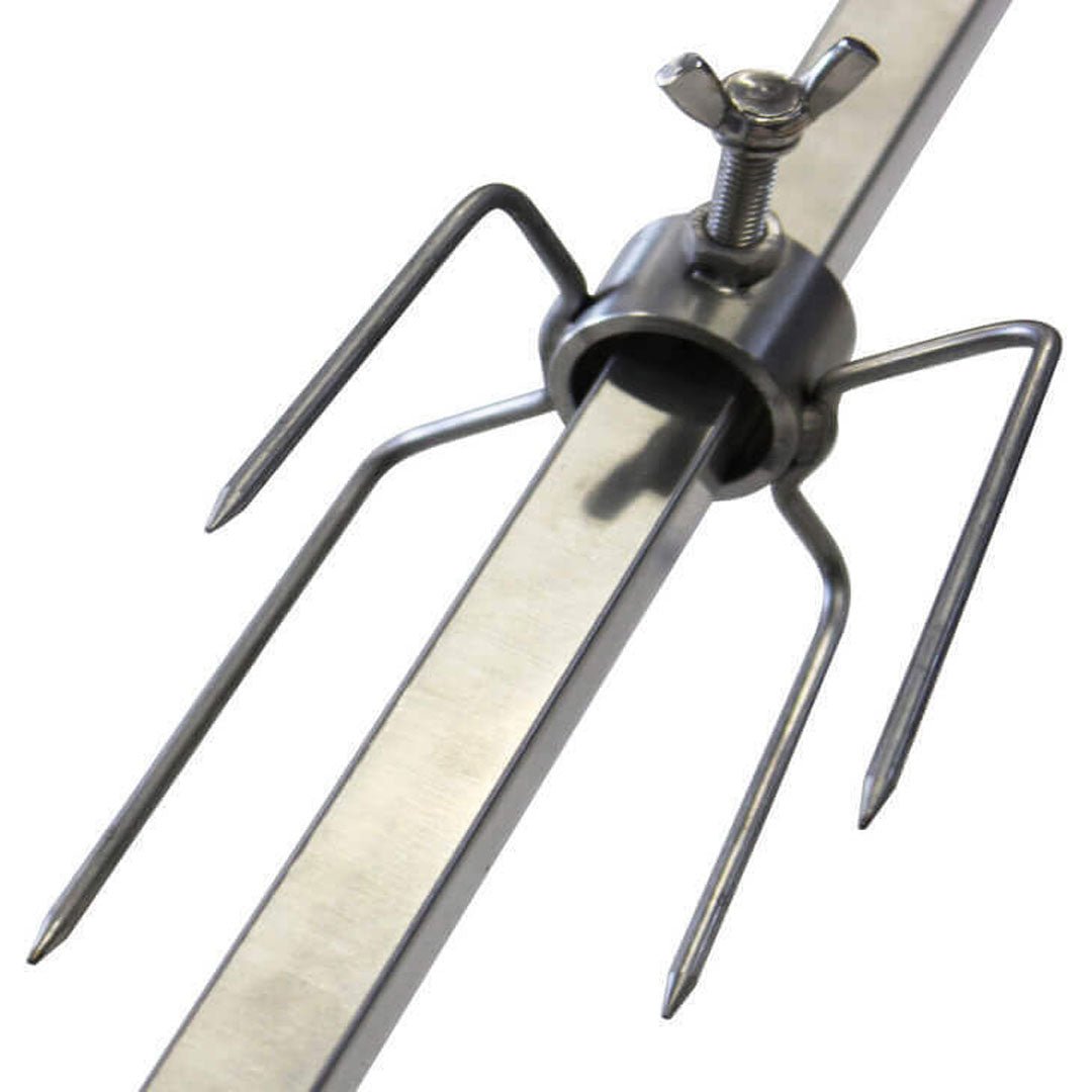 4 Prong Rotisserie Fork for Chicken - 28mm - Barbeques and More