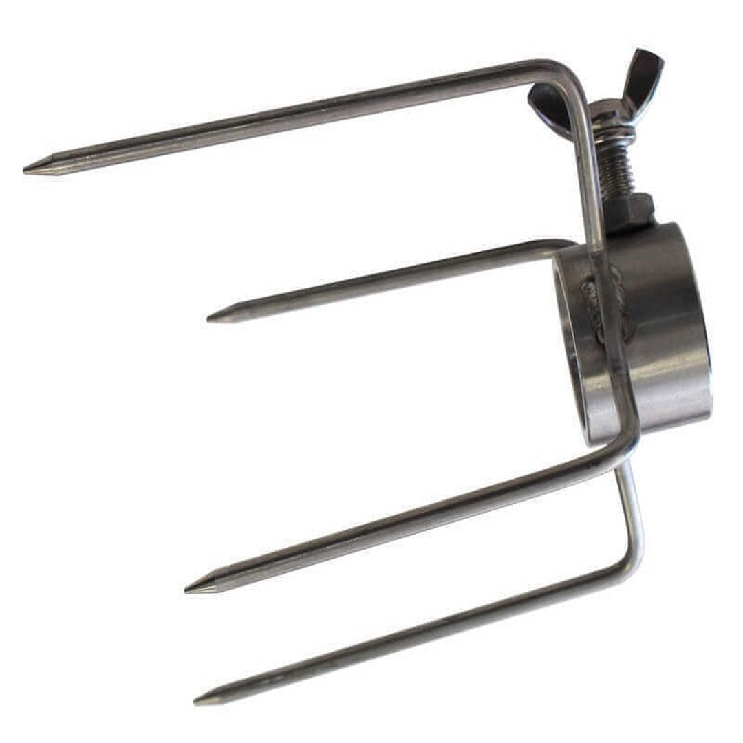 4 Prong Rotisserie Fork for Chicken - 28mm - Barbeques and More