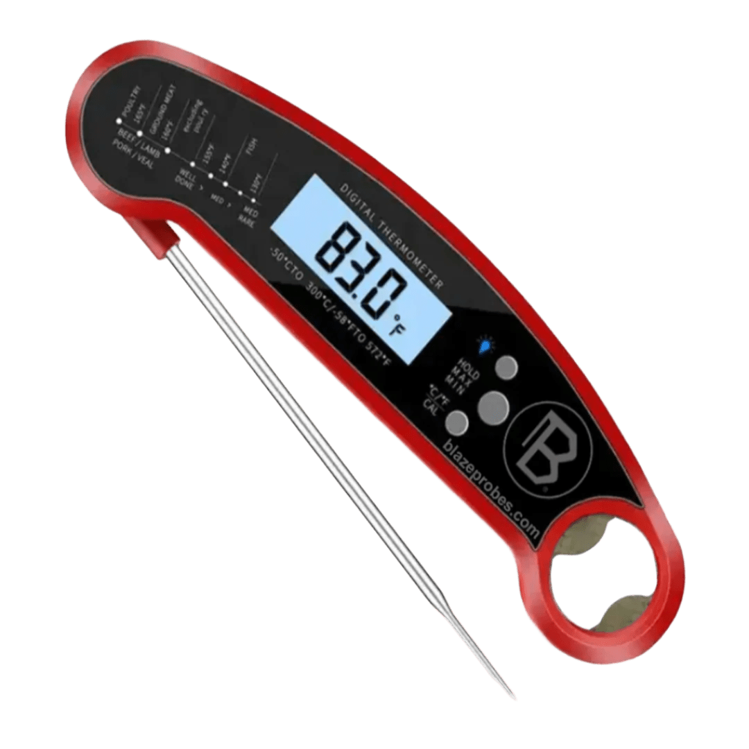 Blaze Thermometer Foldable & Waterproof - Barbeques and More