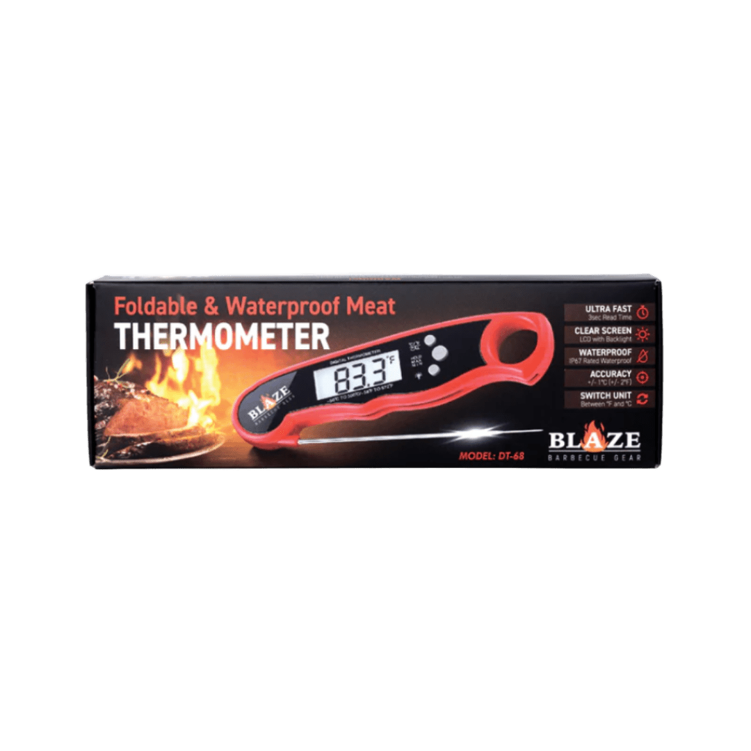 Blaze Thermometer Foldable & Waterproof - Barbeques and More