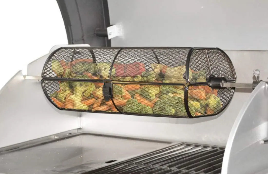 Spit Rod Tumble Basket - Non Stick - Barbeques and More