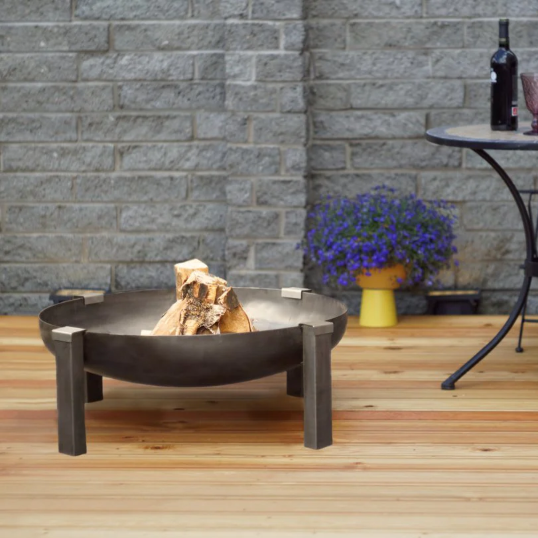 Fire Pit Steel Gunnuhver Large