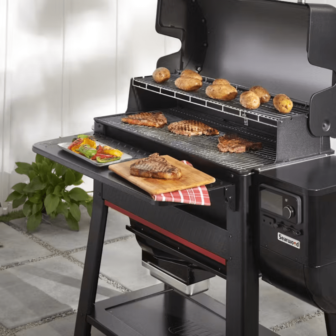 Weber® Searwood® XL 600/Smoque™ XL Folding Front Table - Barbeques and More