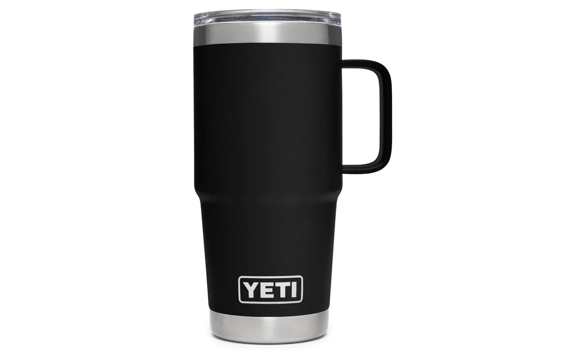 YETI Rambler 20 Oz Travel Mug with StrongHold Lid in Charcoal