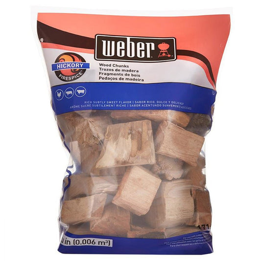 Weber Smoking Wood Chunks Hickory - Barbeques and More