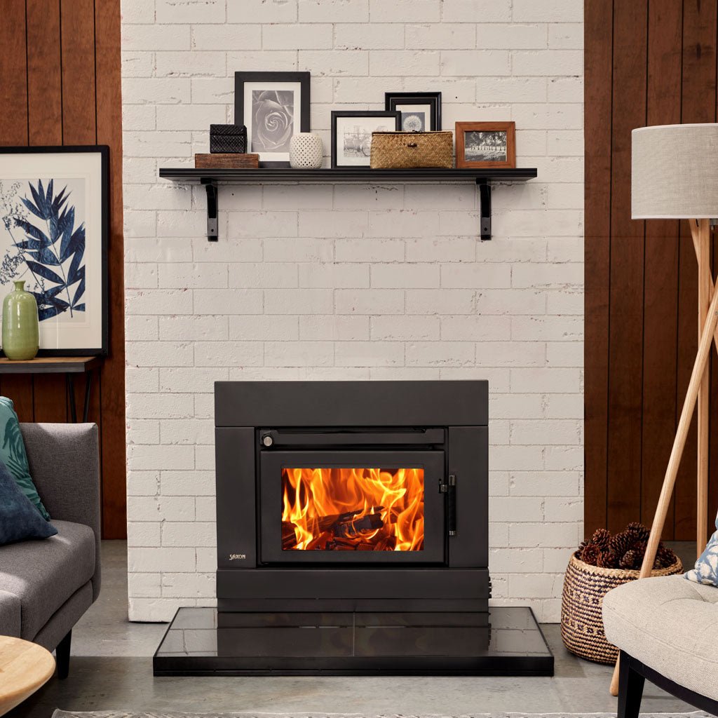 Saxon Blackwood Insert Wood Heater - Barbeques and More