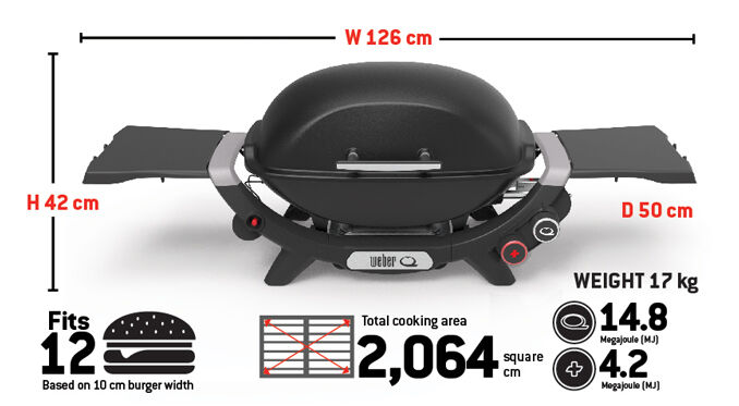 Weber Q2600N+ Midnight Black