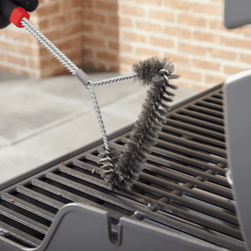 Grill Brush 45cm Three - Sided - Barbeques and More
