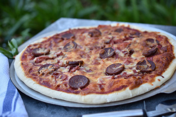 Stone pizza outlet tray